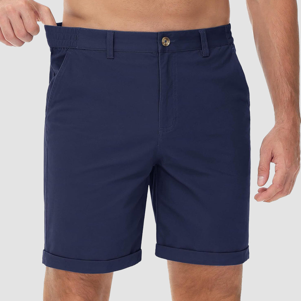 Men's Classic Stretch Chino Shorts with Pockets