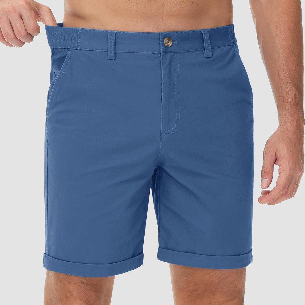 Men's Classic Stretch Chino Shorts with Pockets
