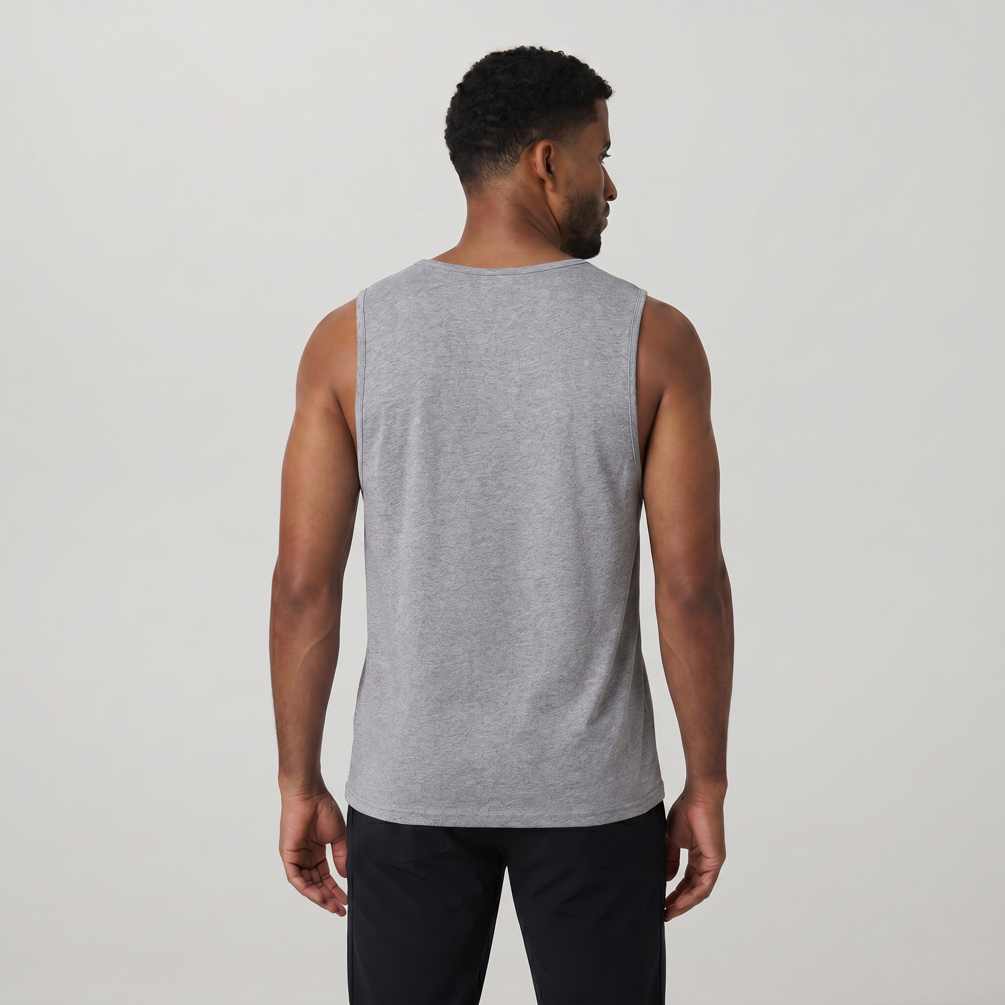 Men's Cotton Tank Top - Moisture-Wicking Sleeveless Workout Shirt
