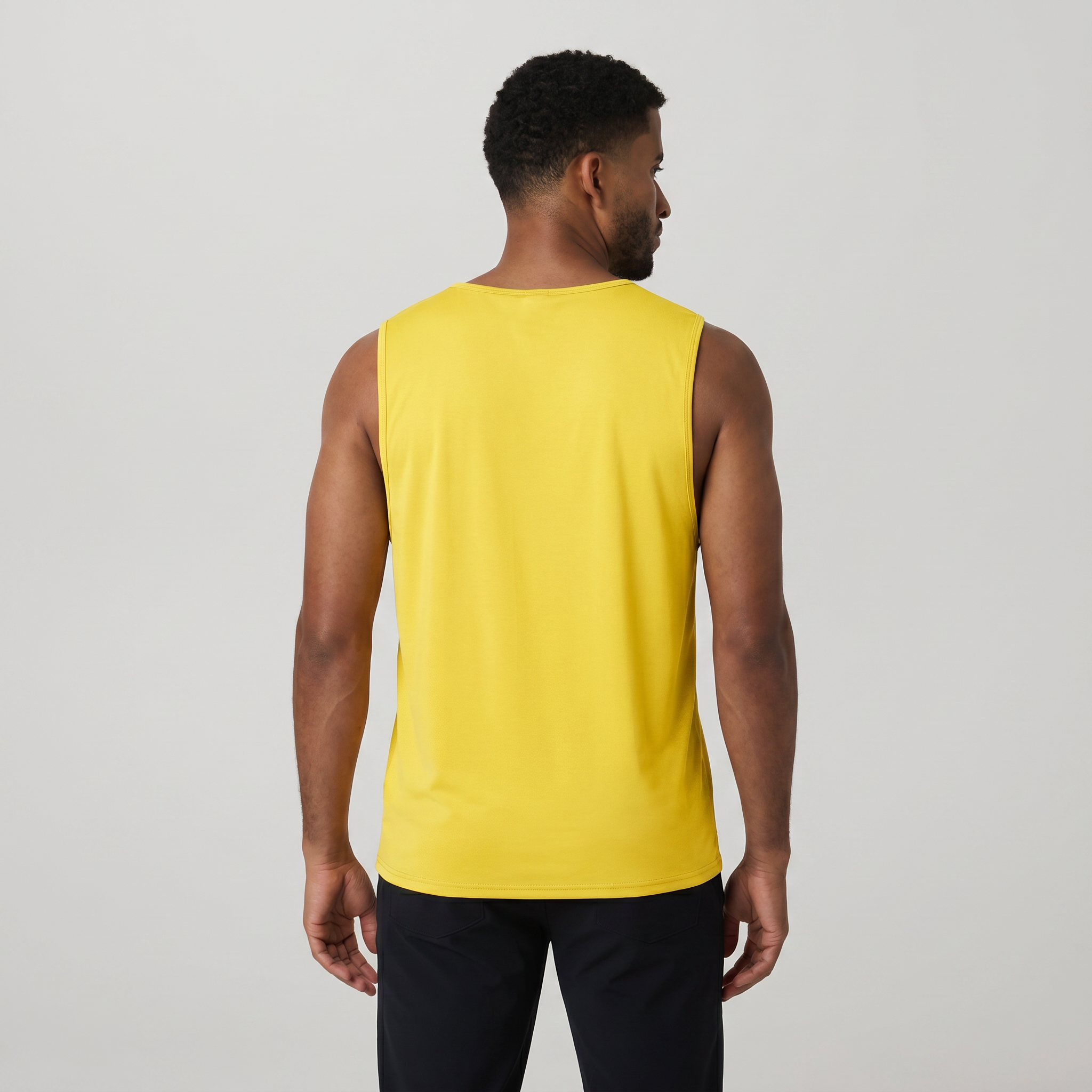 Men's Cotton Tank Top - Moisture-Wicking Sleeveless Workout Shirt