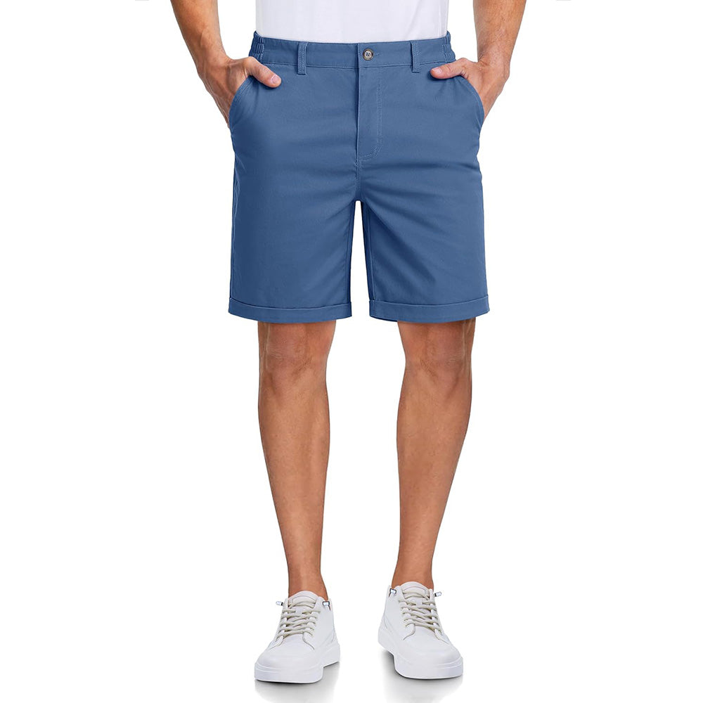 Men's Classic Stretch Chino Shorts with Pockets