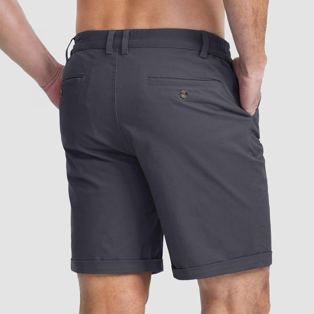 Men's Classic Stretch Chino Shorts with Pockets