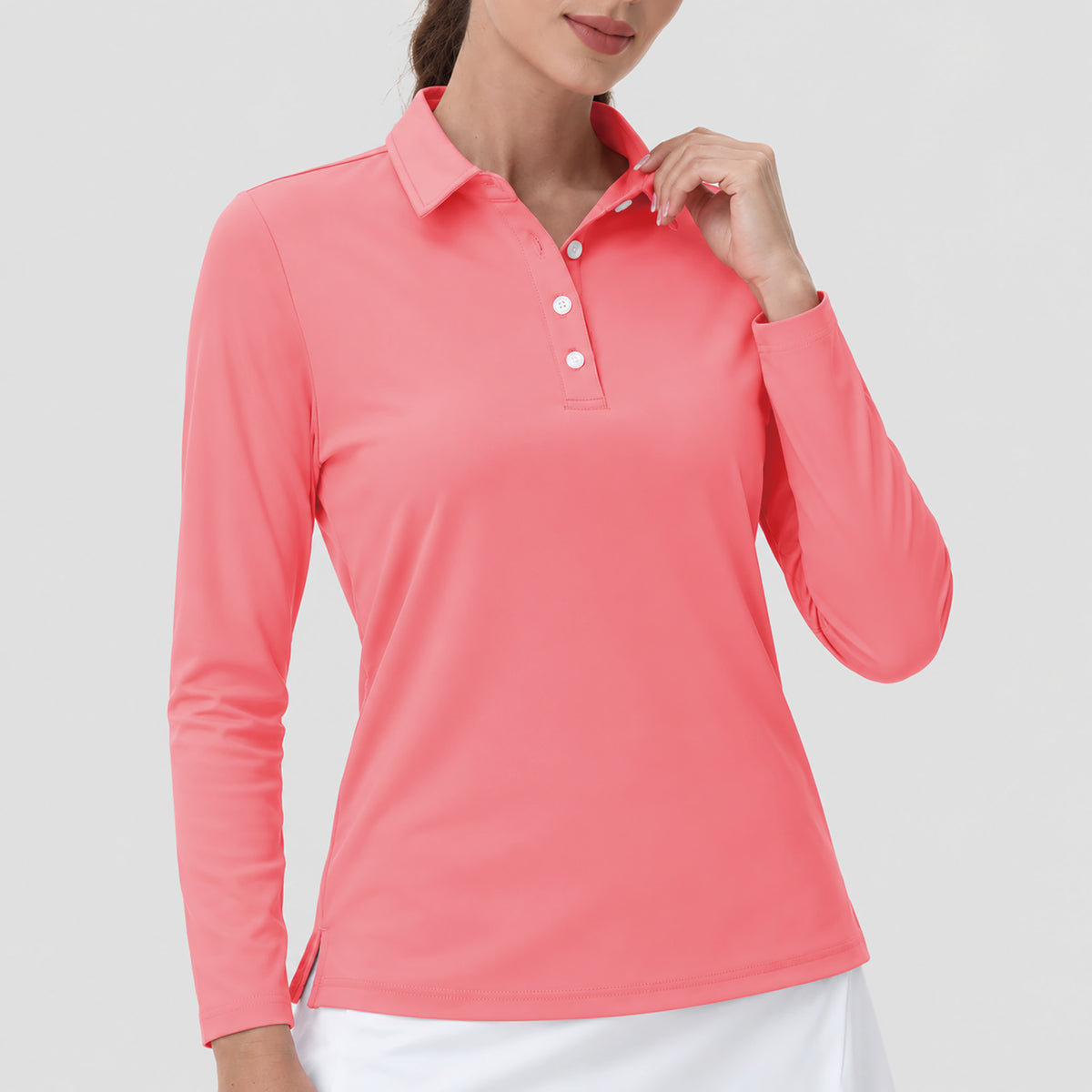 Women's UPF 50 Long Sleeve GolF Shirt Quick Dry Golf Hiking Top