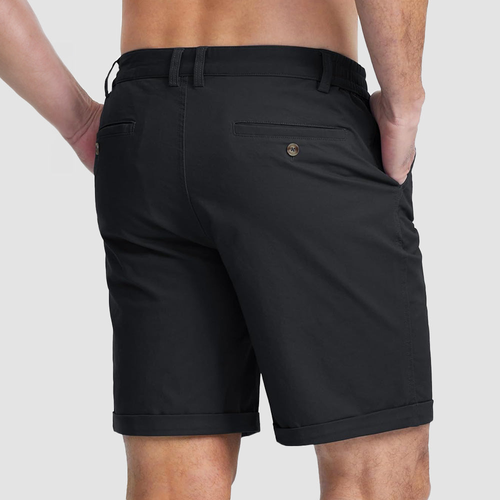 Men's Classic Stretch Chino Shorts with Pockets