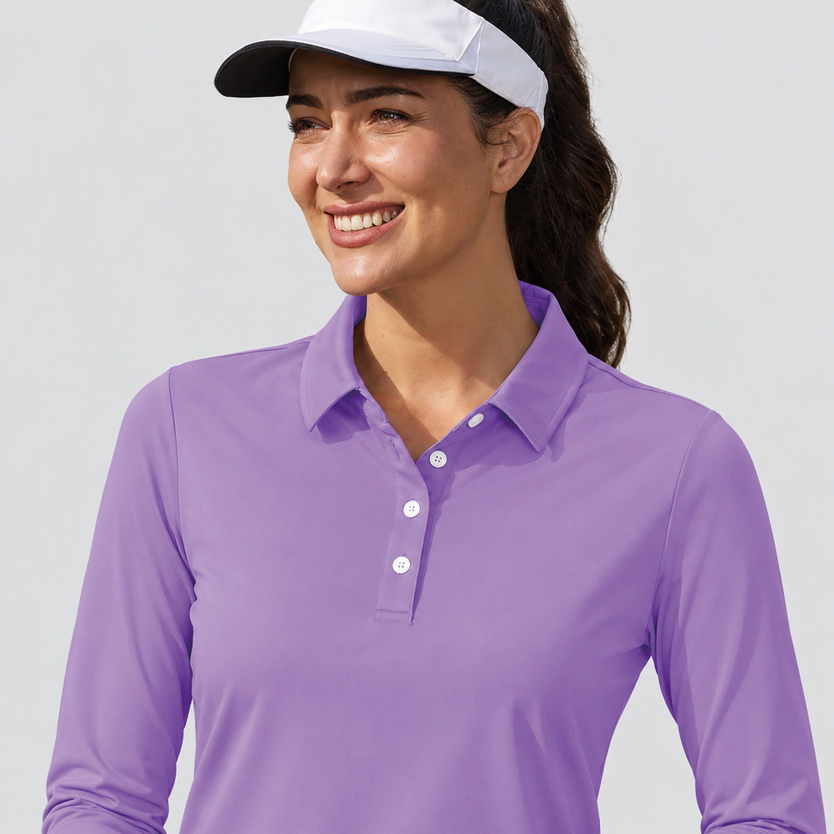 Women's UPF 50 Long Sleeve GolF Shirt Quick Dry Golf Hiking Top