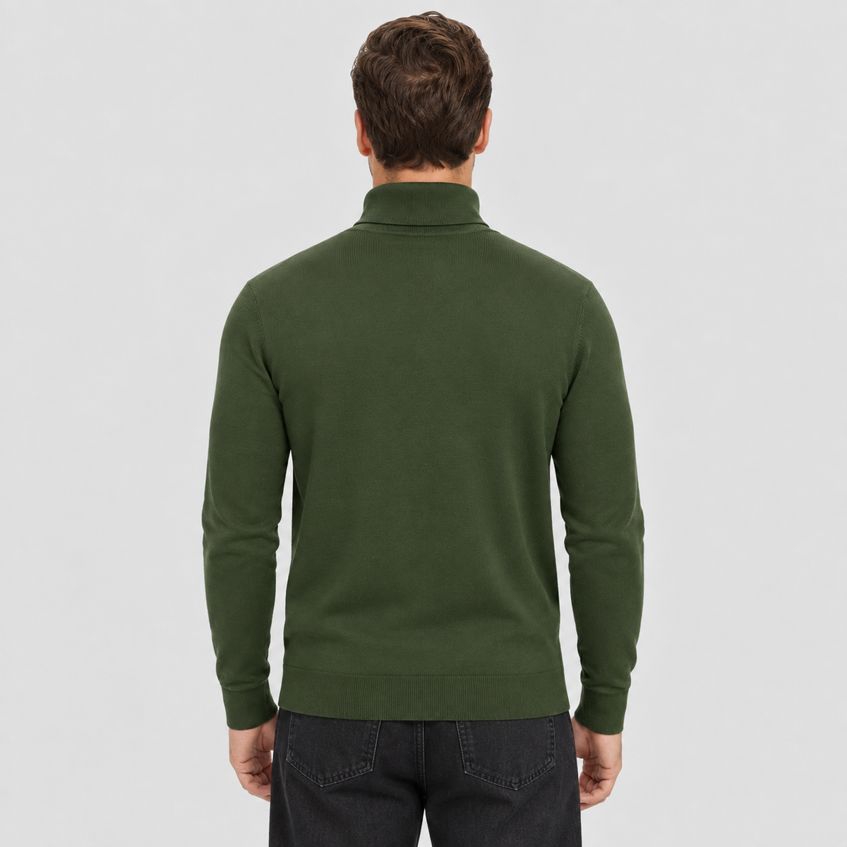 Men's Lightweight Knit Turtleneck Sweater