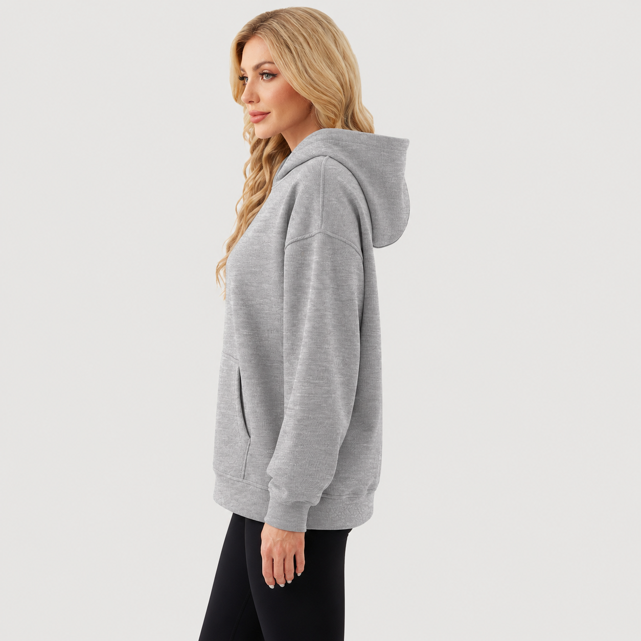 Women's Oversized Fleece Hoodie - Soft Pullover Sweatshirt with Kangaroo Pocket