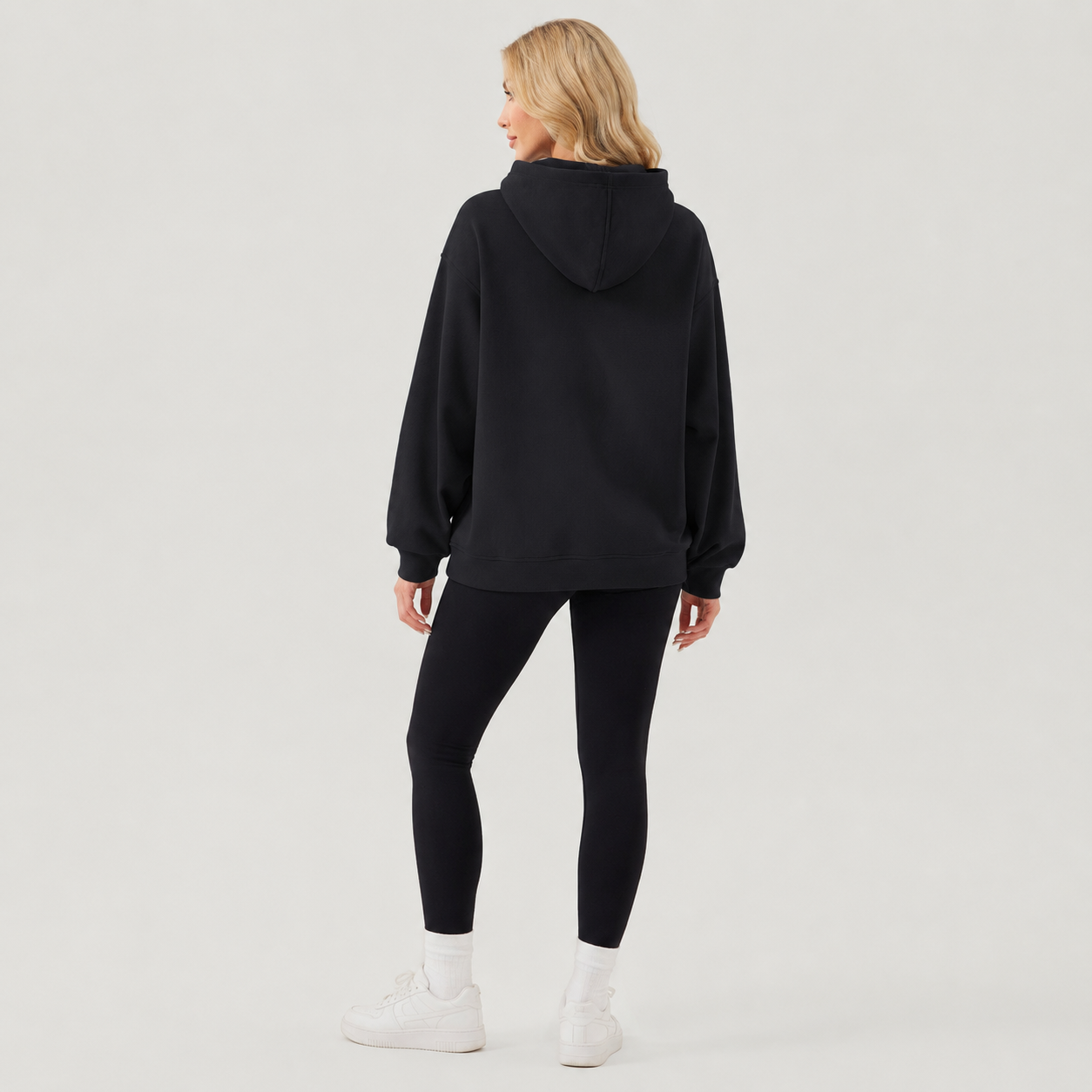 Women's Oversized Fleece Hoodie - Soft Pullover Sweatshirt with Kangaroo Pocket