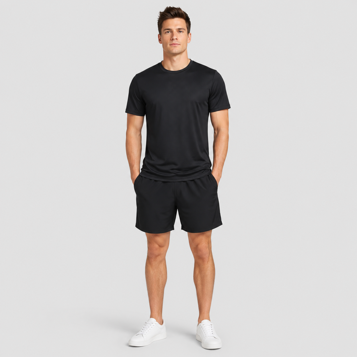 Men's Breathable Mesh Workout T-Shirt – Quick Dry 4-Way Stretch