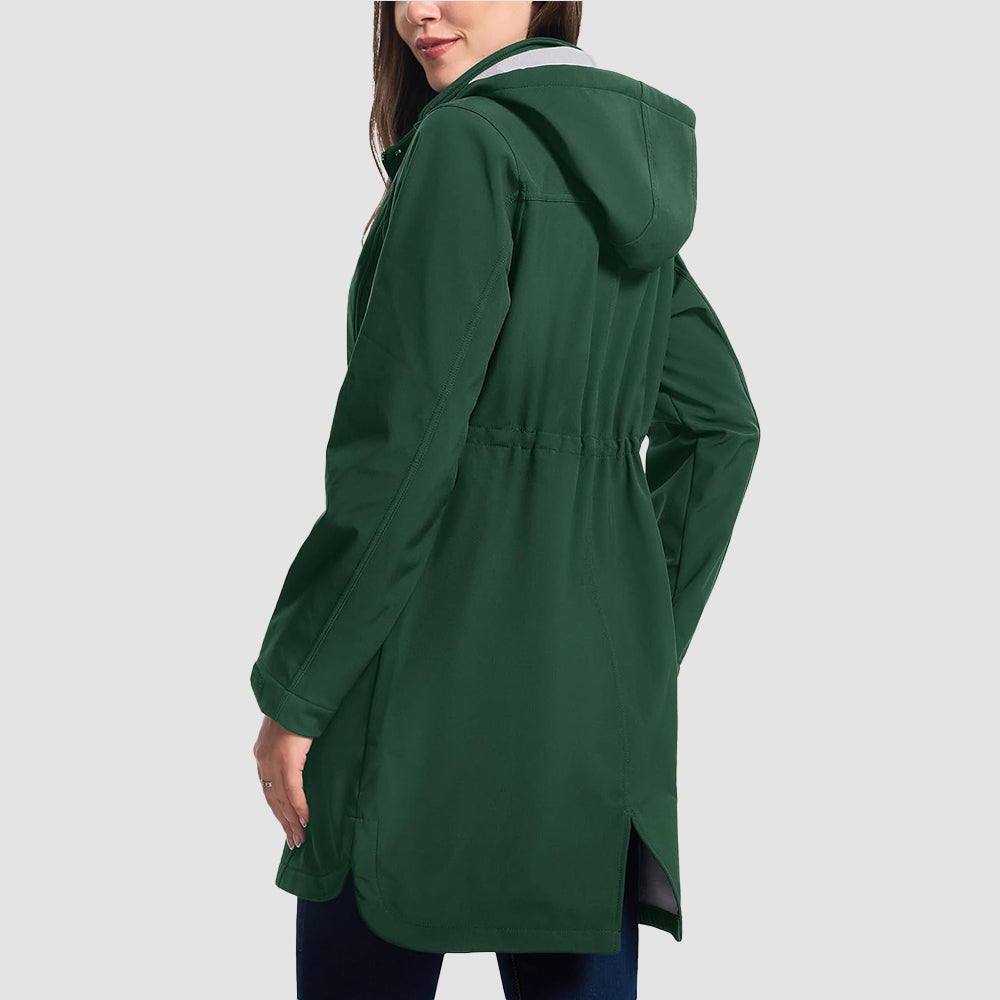 Women's Fleece Lined Jacket Hooded Warm Winter Coat