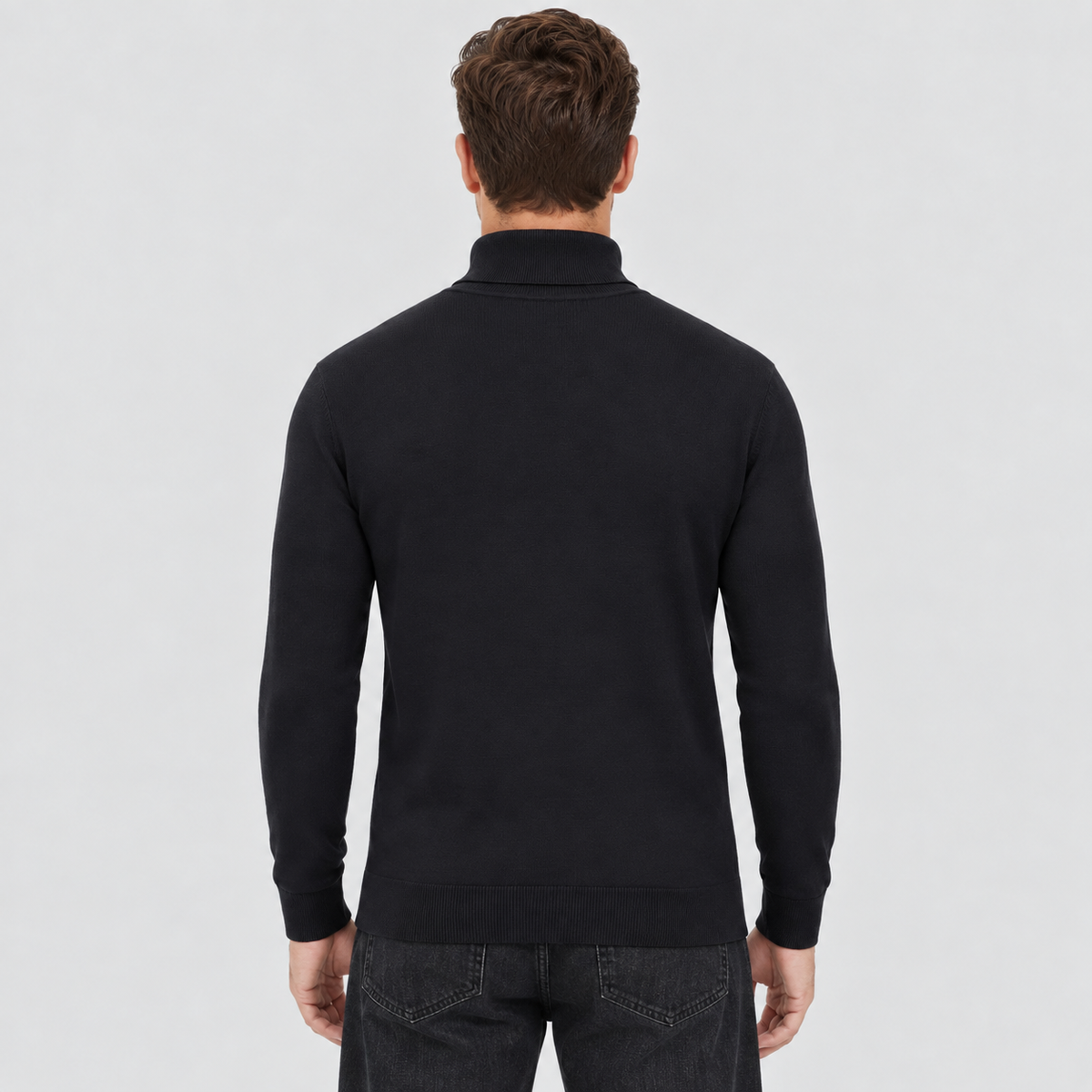 Men's Lightweight Knit Turtleneck Sweater
