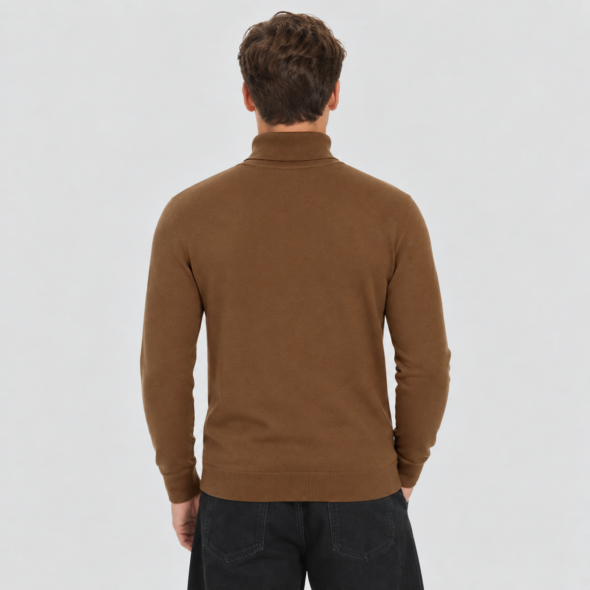 Men's Lightweight Knit Turtleneck Sweater