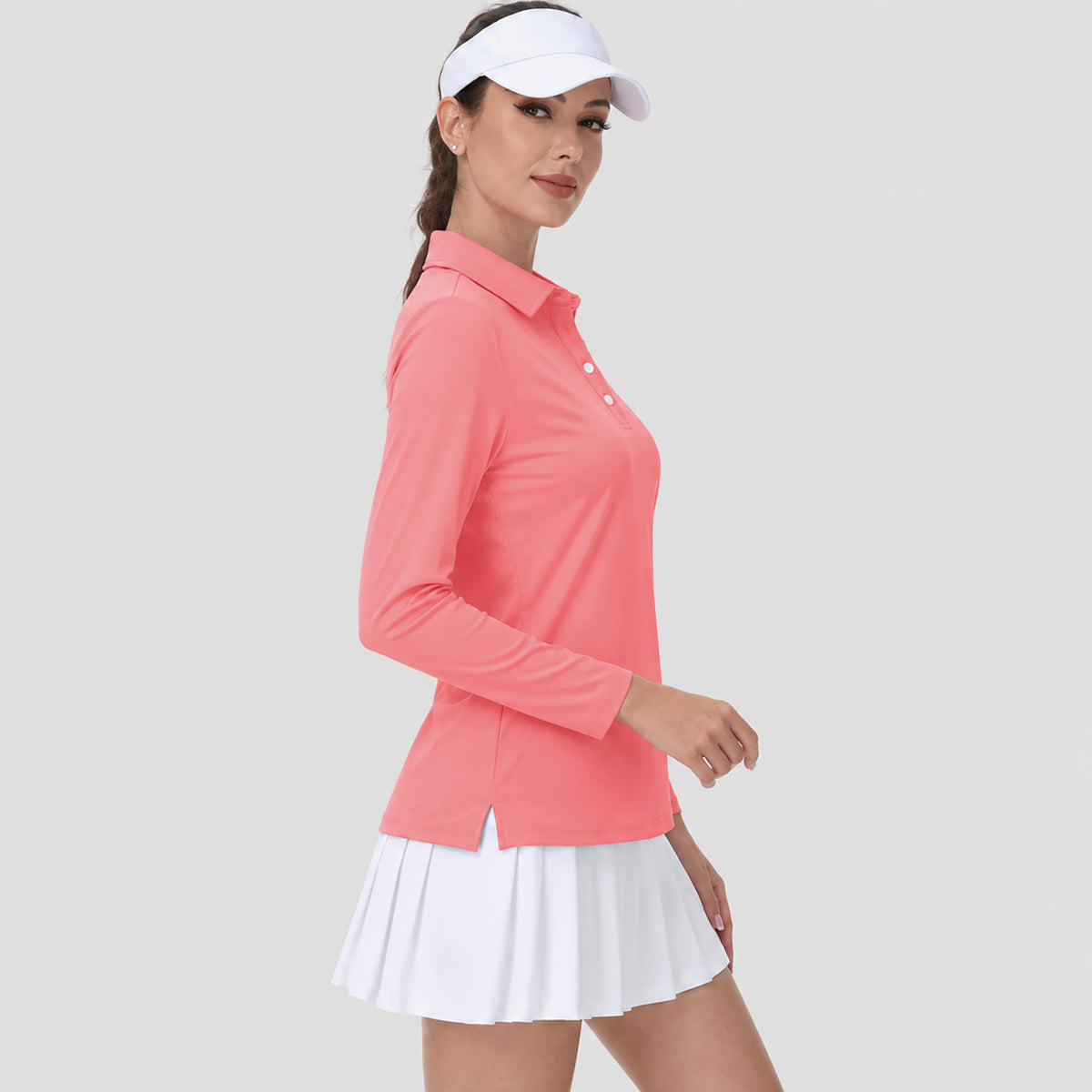 Women's UPF 50 Long Sleeve GolF Shirt Quick Dry Golf Hiking Top