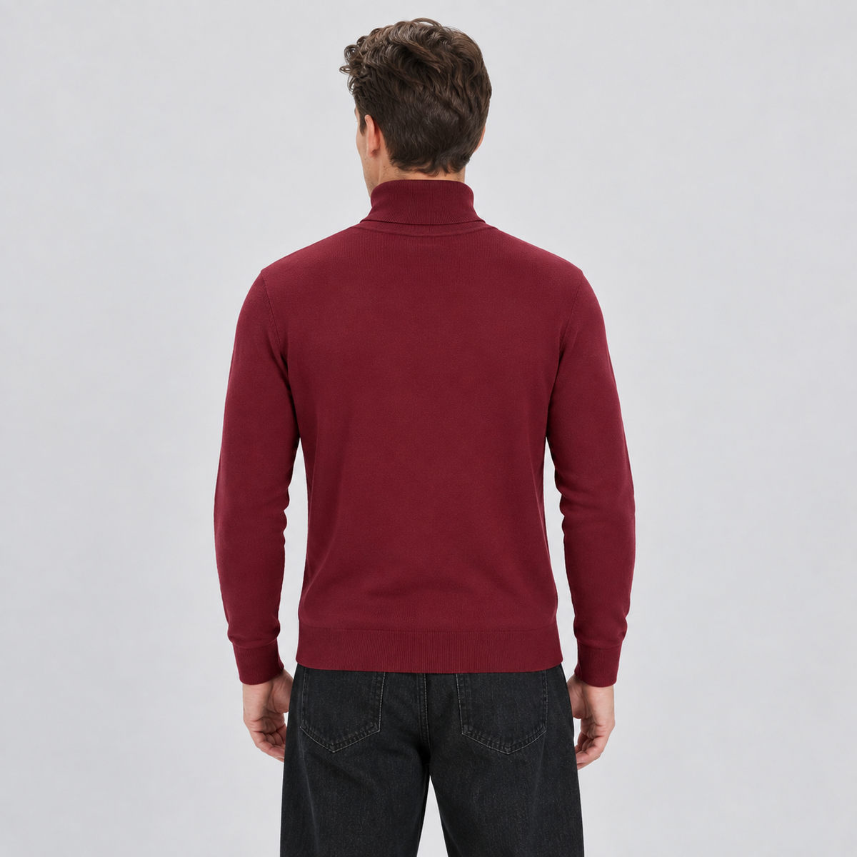 Men's Lightweight Knit Turtleneck Sweater