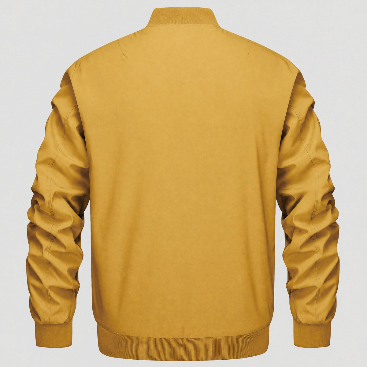 Yellow MAGCOMSEN Men's Bomber Jacket – Casual Zip-Up Windbreaker in #Color_Yellow