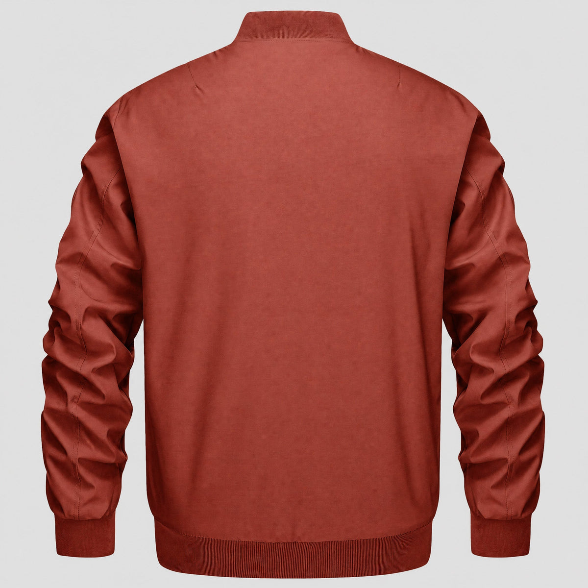 Orange MAGCOMSEN Men's Bomber Jacket – Casual Zip-Up Windbreaker in #Color_Orange