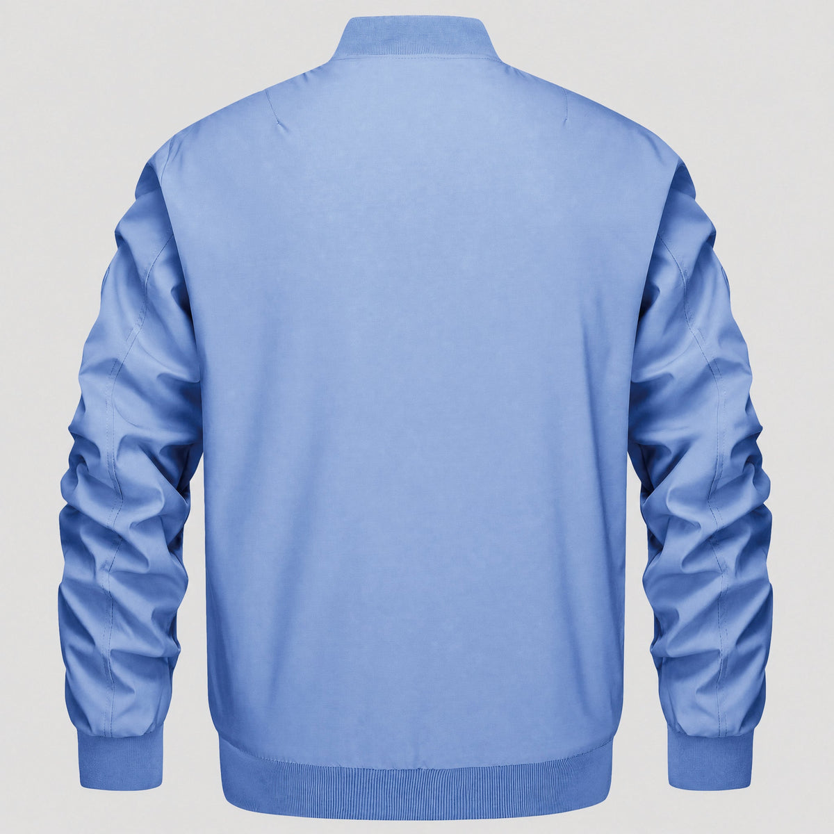 Light Blue MAGCOMSEN Men's Bomber Jacket – Casual Zip-Up Windbreaker in #Color_Light Blue
