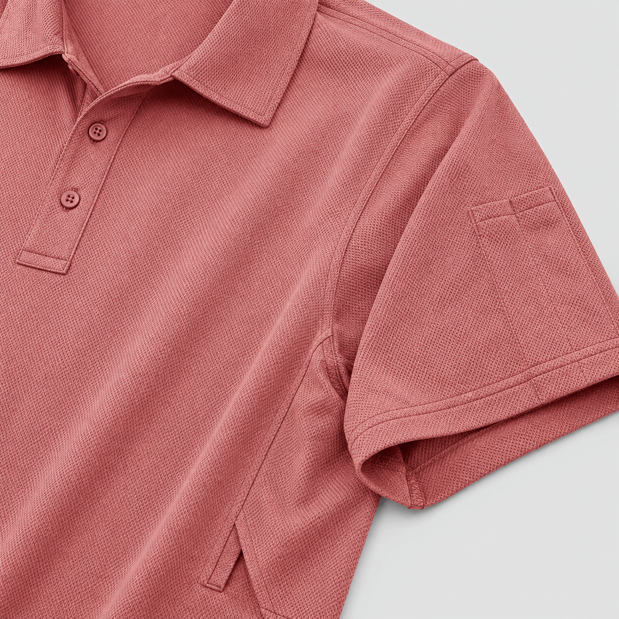 Grey Pink MAGCOMSEN Men's Golf Quick Dry Polo Shirt in #Color_Grey Pink