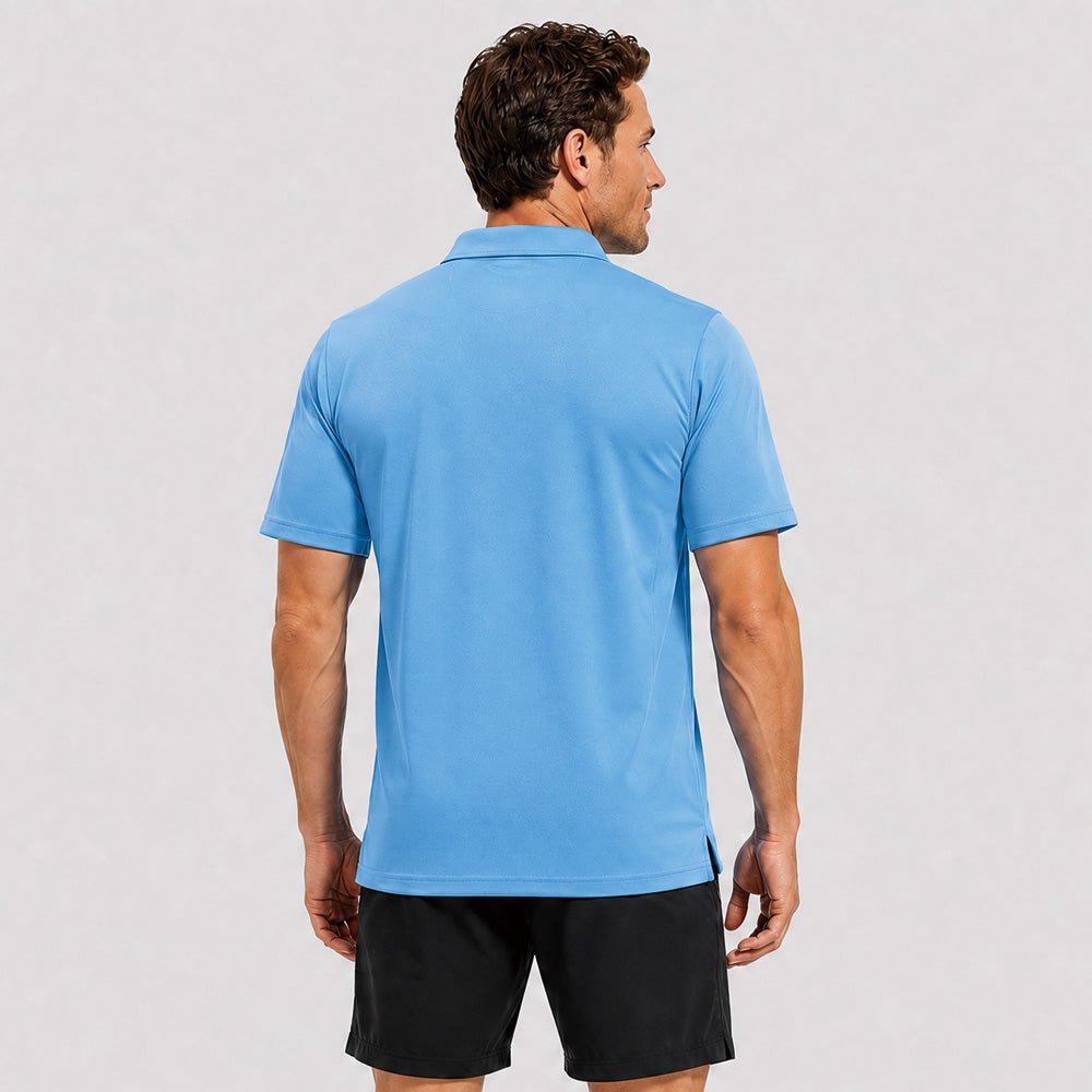 Sky Blue MAGCOMSEN Men's Golf Quick Dry Polo Shirt in #Color_Sky Blue