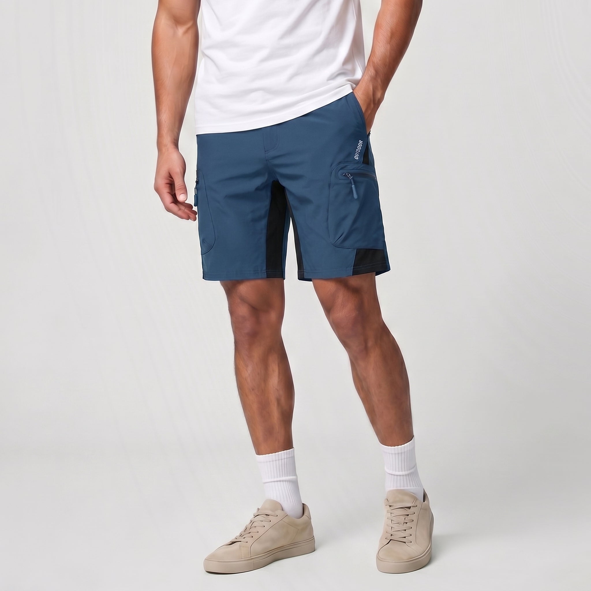 Men's Hiking Cargo Shorts - Water Resistant Quick Dry Golf Shorts