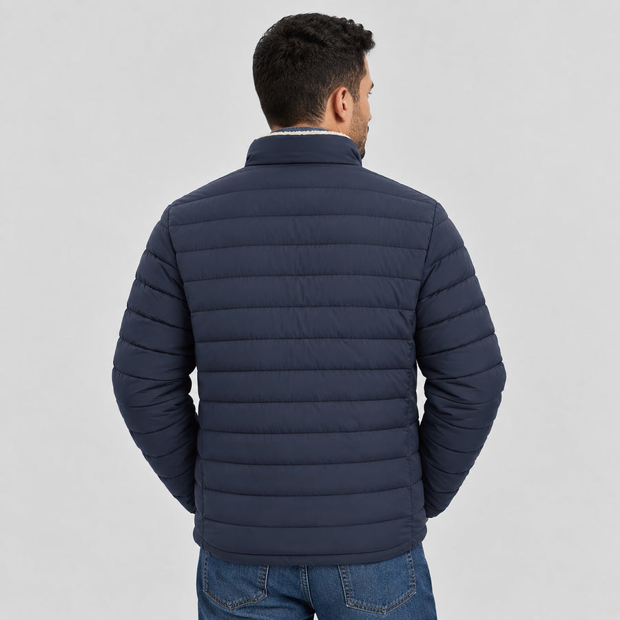 Men's Lightweight Puffer Jacket Sherpa Lined Warm Winter Coat