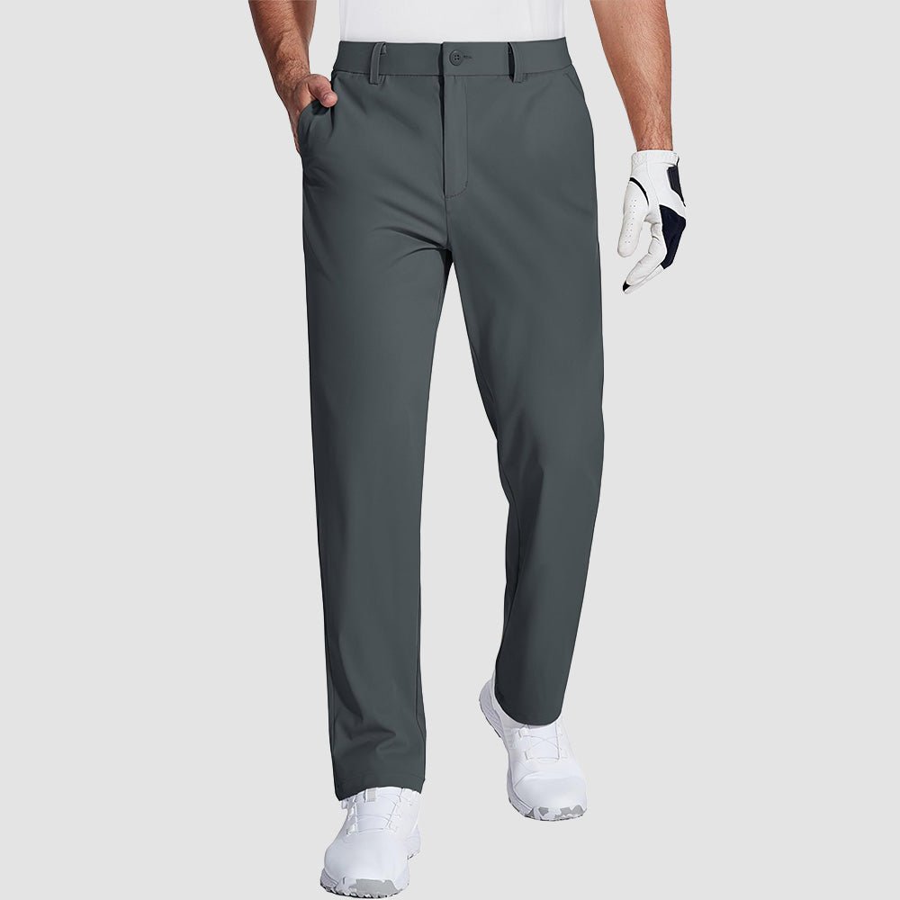 Men's Lightweight Quick-Dry Hiking Pants - Stretch Travel Pants Dark Grey by MAGCOMSEN