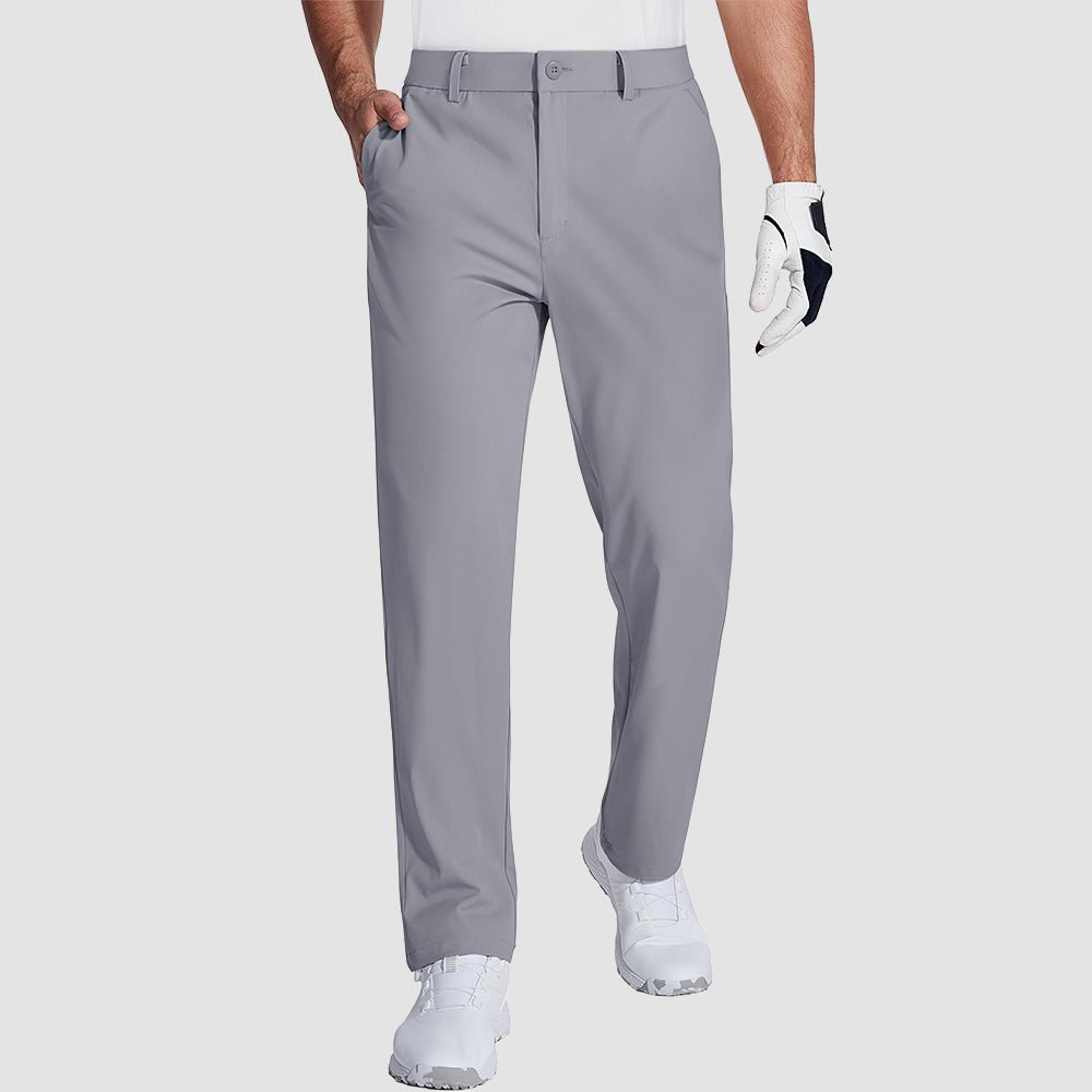 Men's Lightweight Quick-Dry Hiking Pants - Stretch Travel Pants Light Grey by MAGCOMSEN