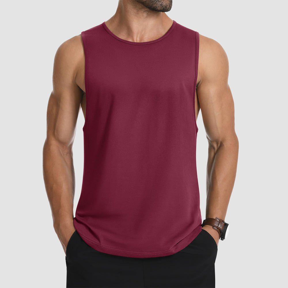 Men's Lightweight Sleeveless Tank Top Waterfall Blue by MAGCOMSEN