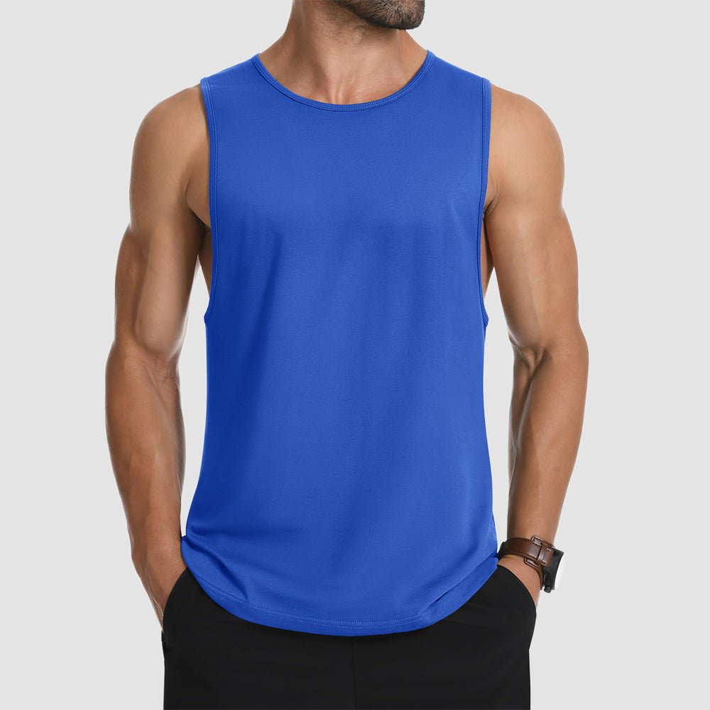 Men's Lightweight Sleeveless Tank Top Bright Blue by MAGCOMSEN