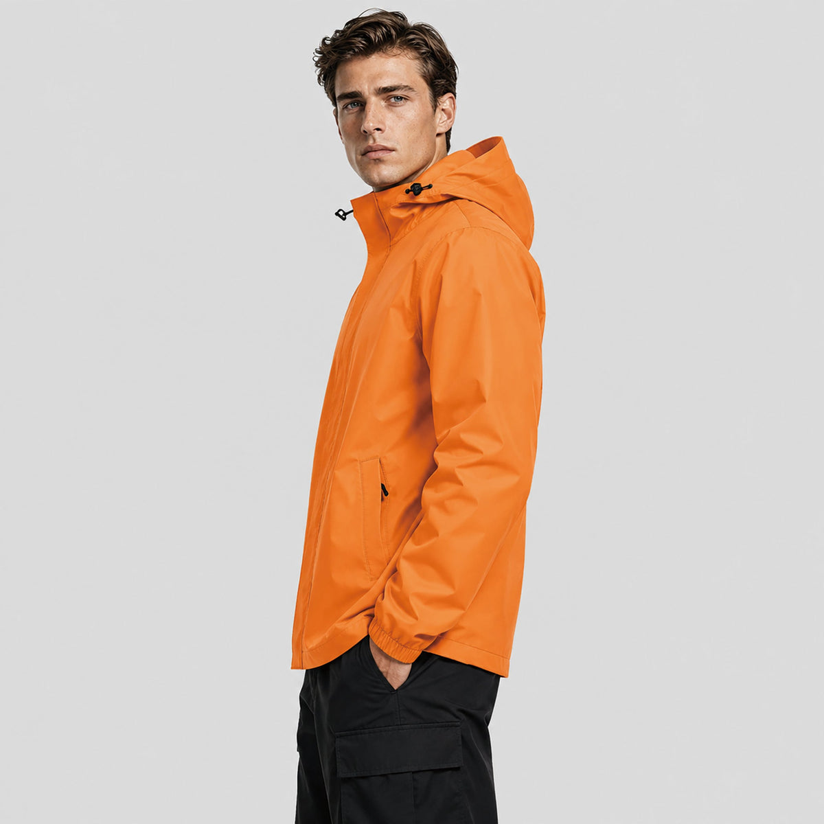 Men's Lightweight Waterproof Rain Jacket Breathable Hooded Windbreaker Shell Florange by MAGCOMSEN