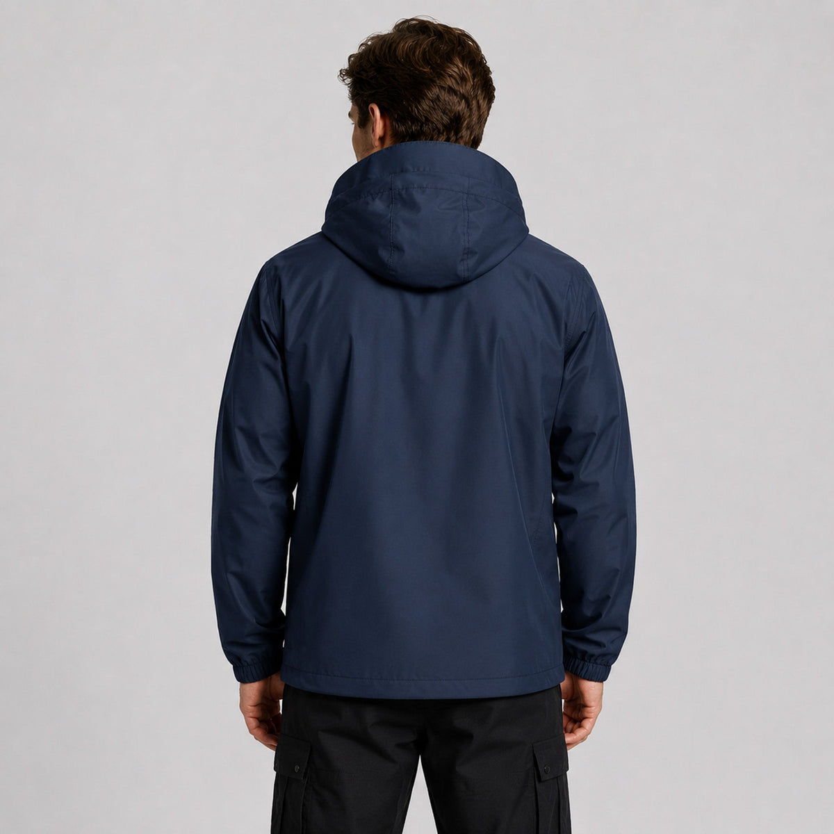 Men's Lightweight Waterproof Rain Jacket Breathable Hooded Windbreaker Shell Navy by MAGCOMSEN