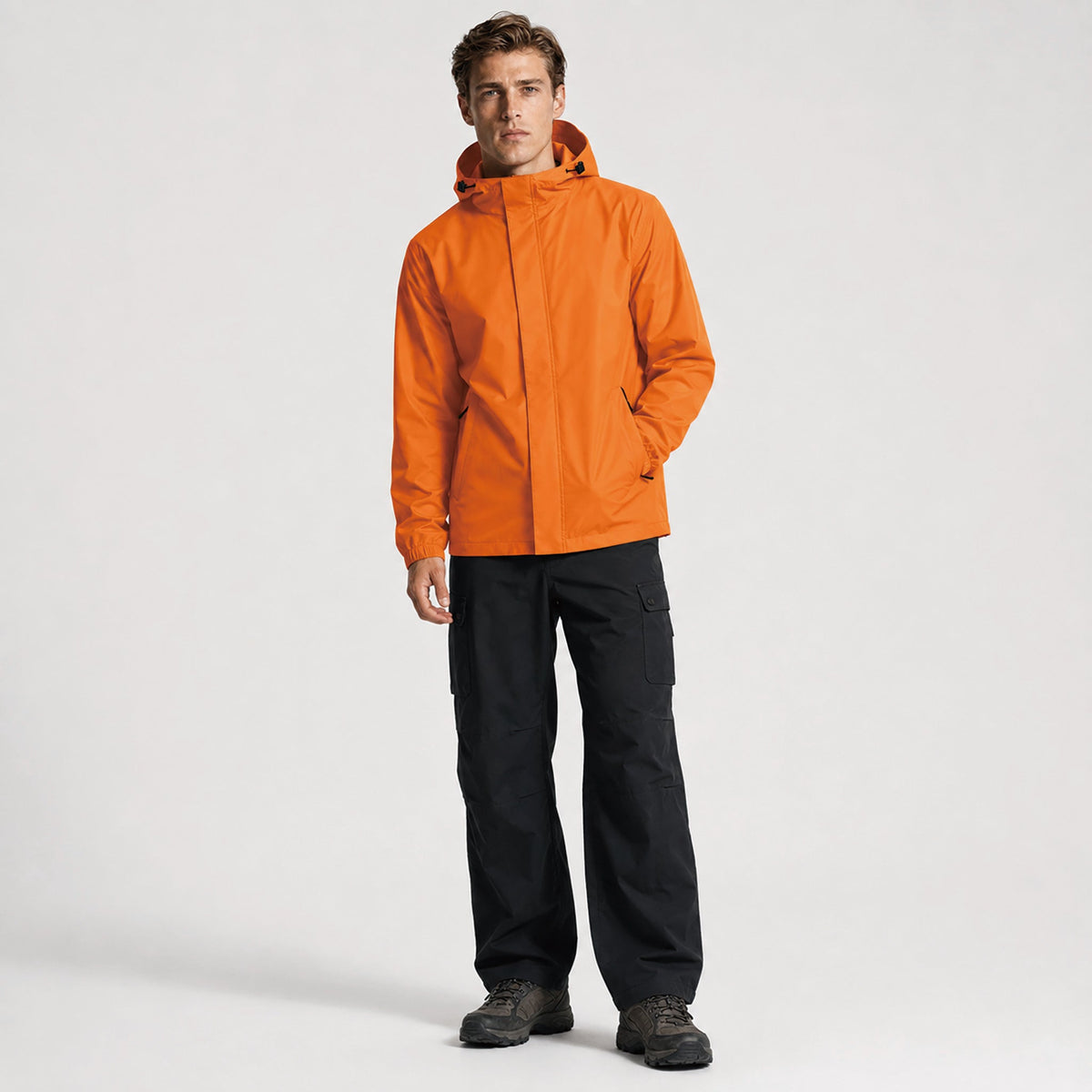 Men's Lightweight Waterproof Rain Jacket Breathable Hooded Windbreaker Shell Florange by MAGCOMSEN