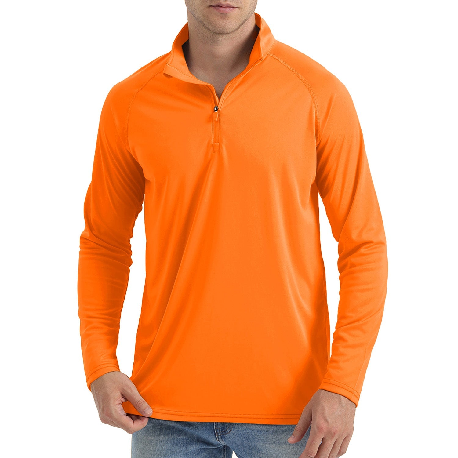 Orange MAGCOMSEN Official Store Men's Long Sleeve Sun Shirts in #Color_Orange