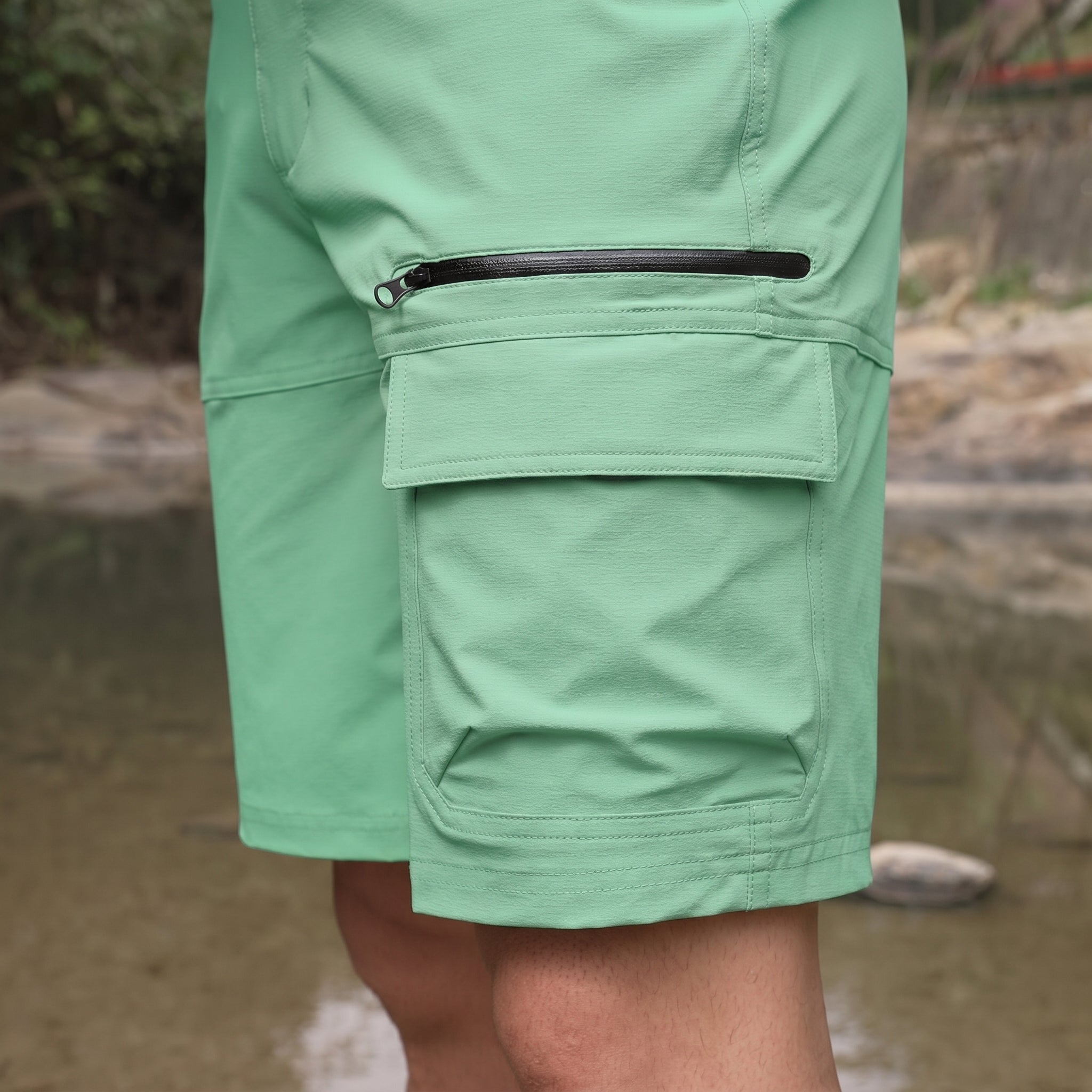 Men's Quick Dry Cargo Shorts Mint by MAGCOMSEN