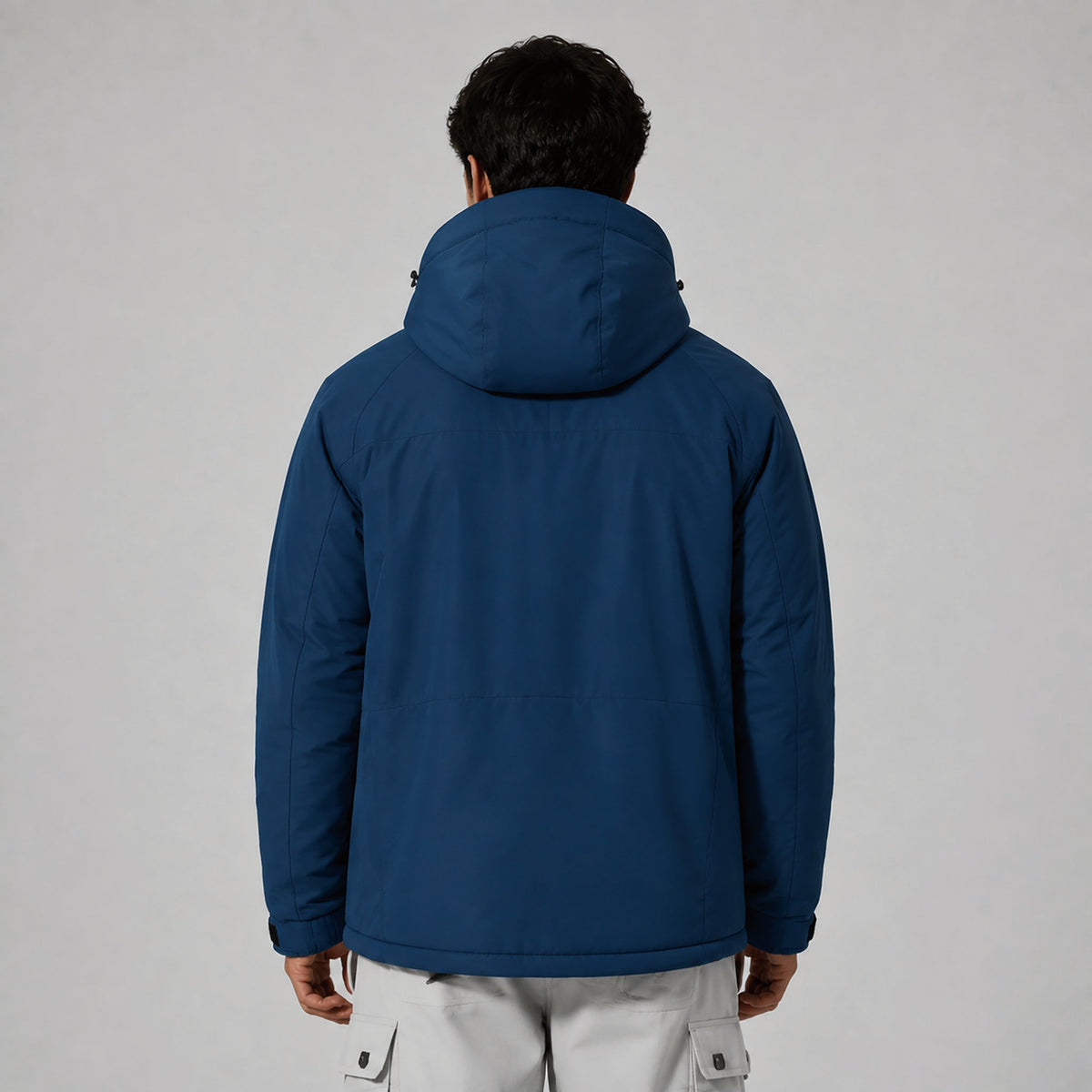 Men's Waterproof Ski Jacket 10k Fleece Lined Winter Snowboard Coat with 7 Pockets Denim Blue by MAGCOMSEN