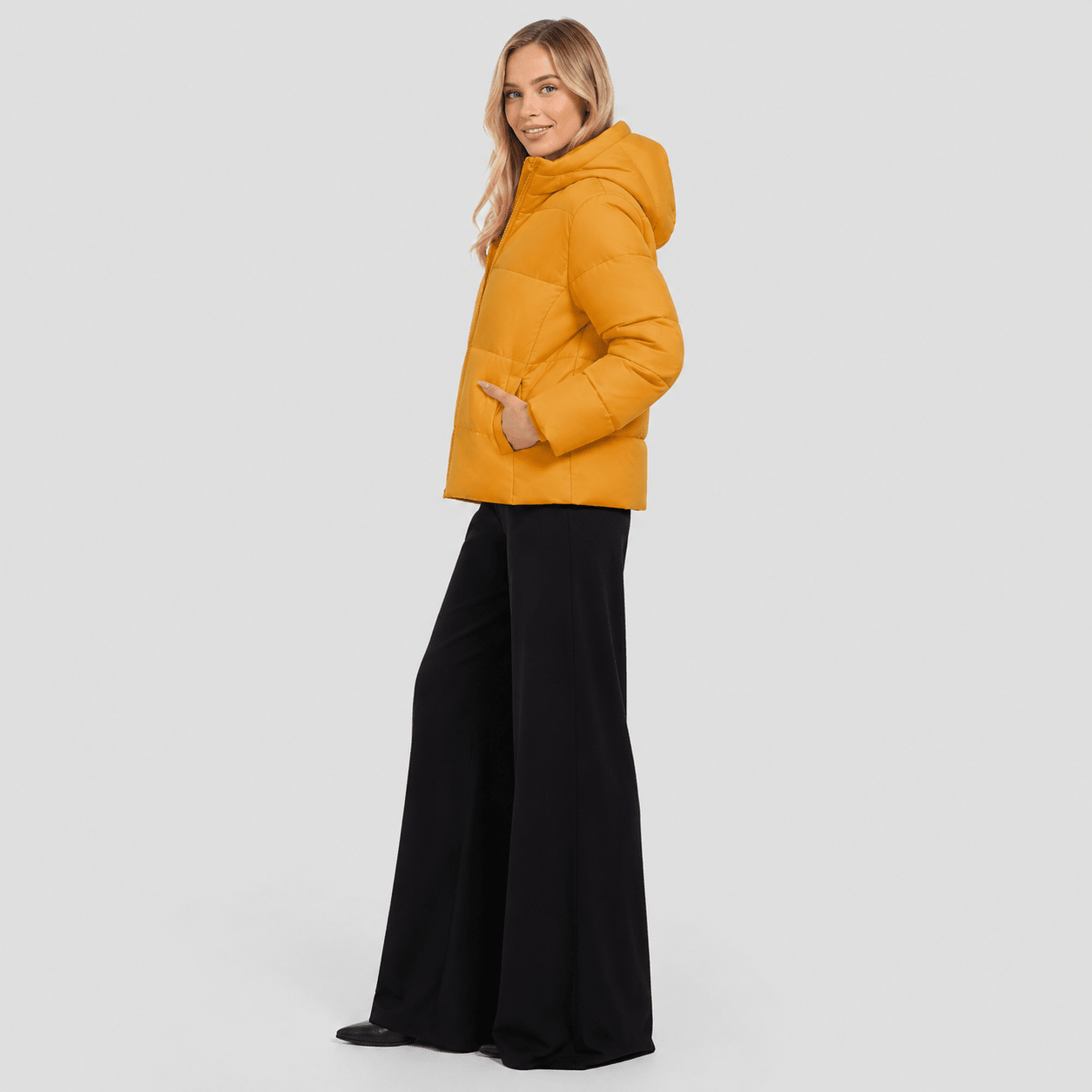 Yellow MAGCOMSEN Women’s Hooded Down Jacket Lightweight Thermal Quilted Winter Coat in #Color_Yellow