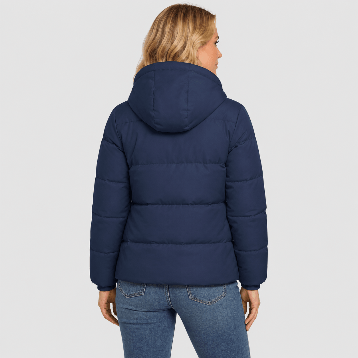 Navy MAGCOMSEN Women’s Hooded Down Jacket Lightweight Thermal Quilted Winter Coat in #Color_Navy