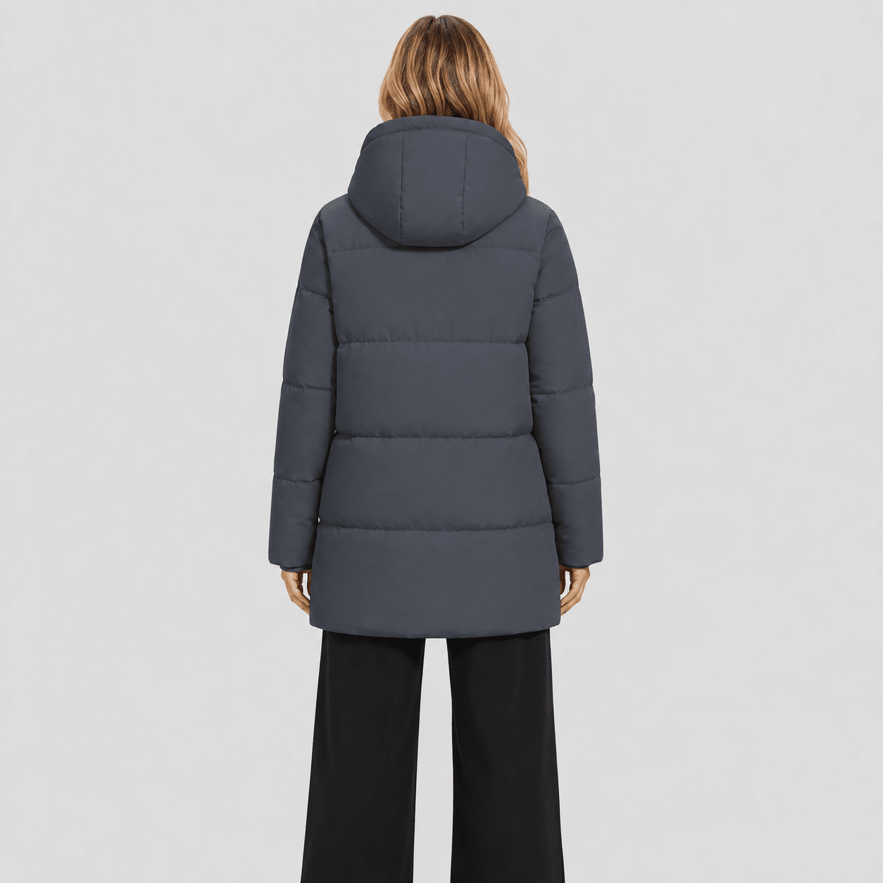 Dark Gray MAGCOMSEN Women's Long Down Parka Waterproof Hooded Winter Puffer Coat in #Color_Dark Gray