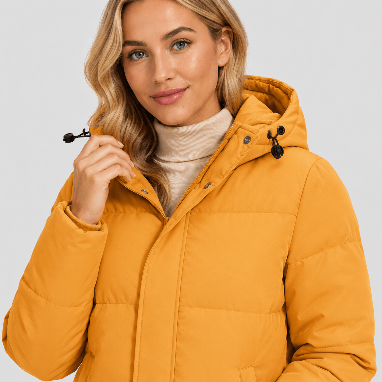Brown MAGCOMSEN Women's Long Down Parka Waterproof Hooded Winter Puffer Coat in #Color_Brown