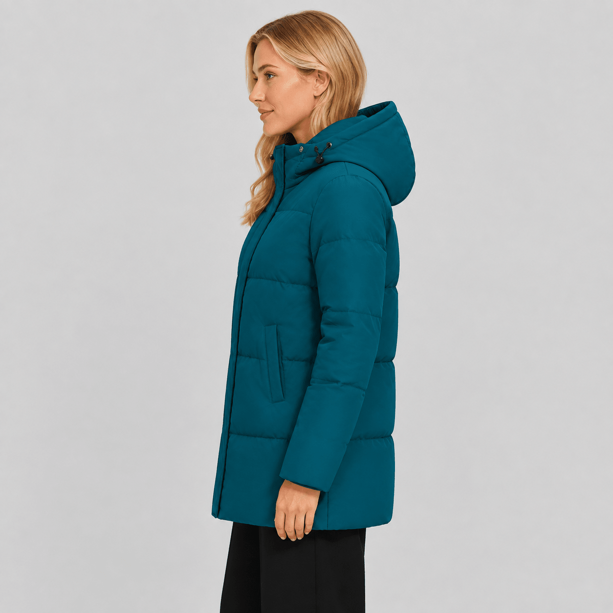 Navy MAGCOMSEN Women's Long Down Parka Waterproof Hooded Winter Puffer Coat in #Color_Navy