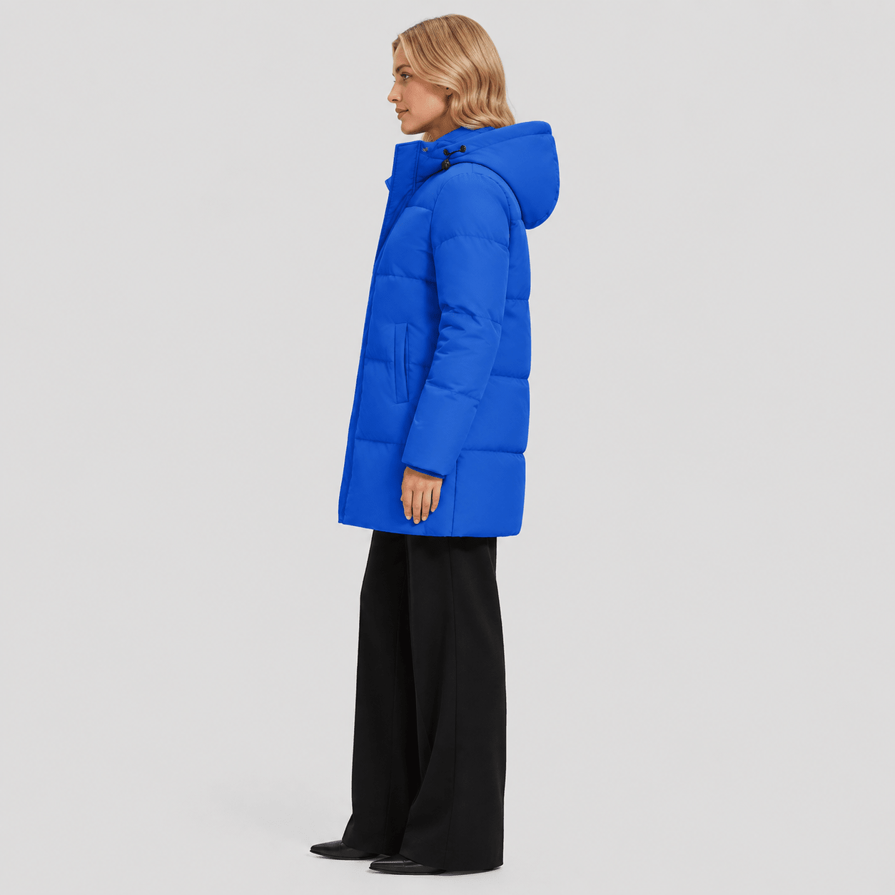 Royal Blue MAGCOMSEN Women's Long Down Parka Waterproof Hooded Winter Puffer Coat in #Color_Royal Blue