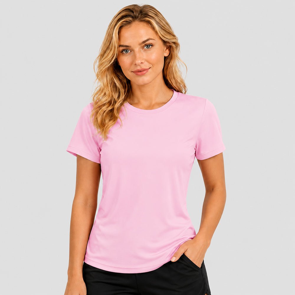 Women's Quick Dry T-Shirt Light Pink by MAGCOMSEN