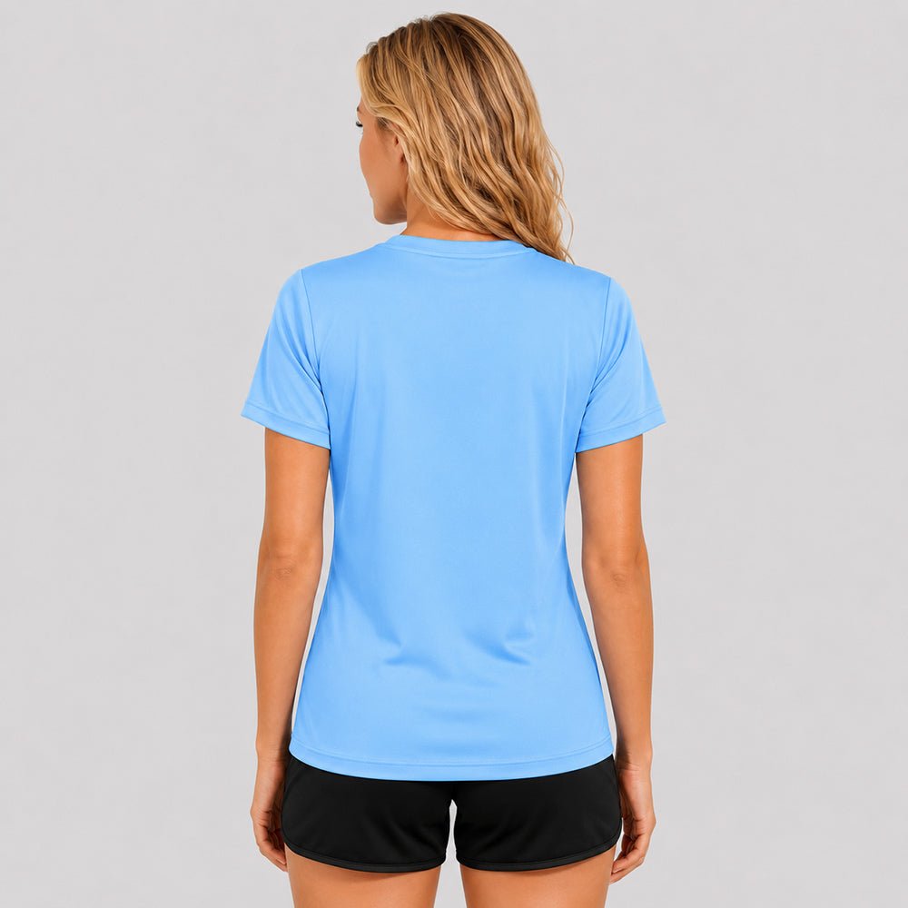 Women's Quick-Dry UV Protection Casual Sports T-Shirt Blue by MAGCOMSEN
