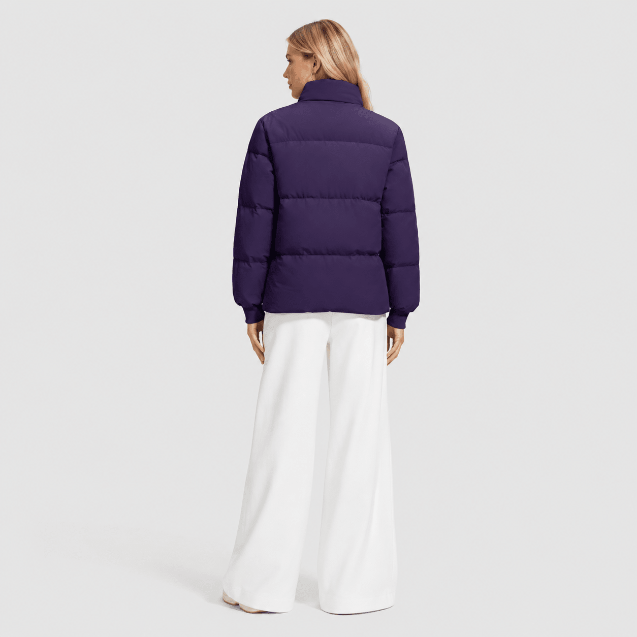 Dark Purple MAGCOMSEN Women’s Quilted Down Jacket Warm Water Resistant Puffer Winter Coat in #Color_Dark Purple