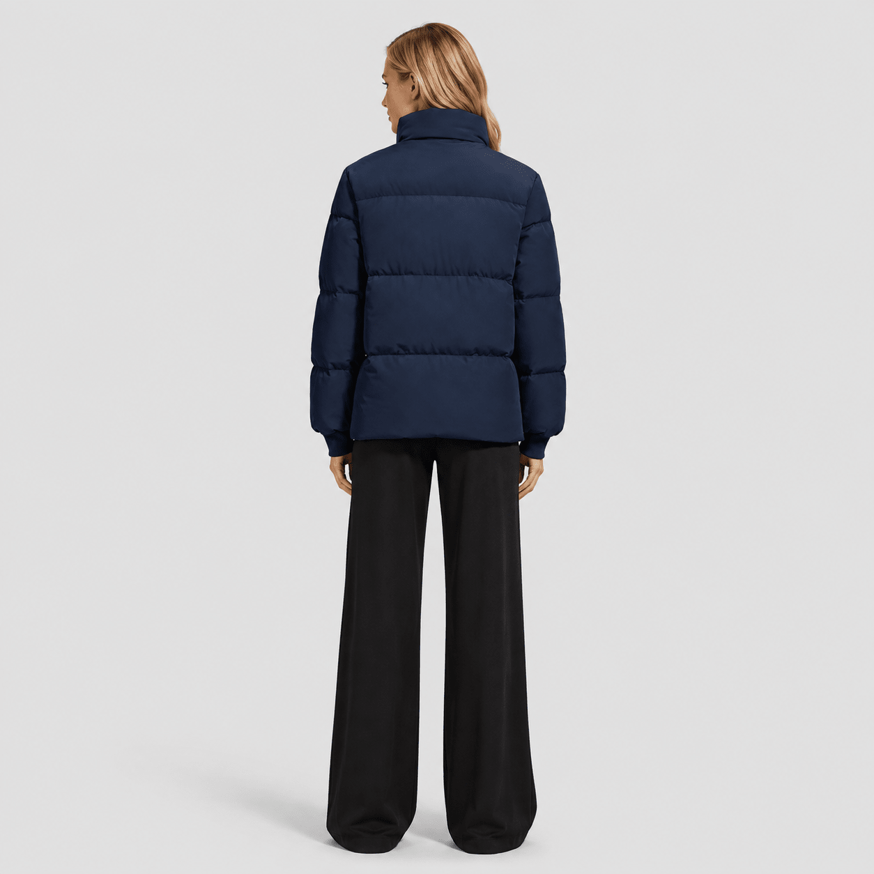 Navy MAGCOMSEN Women’s Quilted Down Jacket Warm Water Resistant Puffer Winter Coat in #Color_Navy