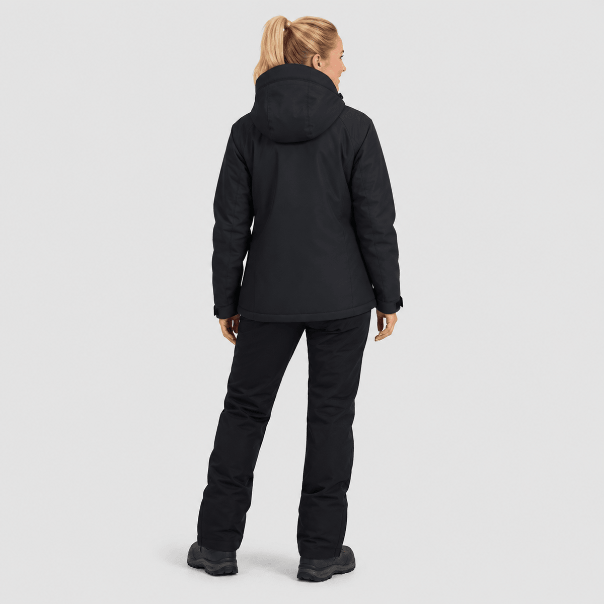 Women's Waterproof Ski Jacket - Insulated Winter Snow Coat with Hood Black by MAGCOMSEN
