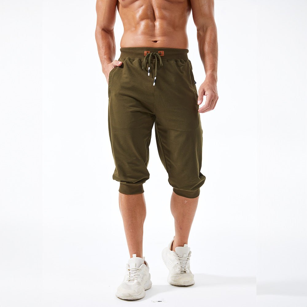 Men's 3/4 Capri Joggers with Pockets - MAGCOMSEN