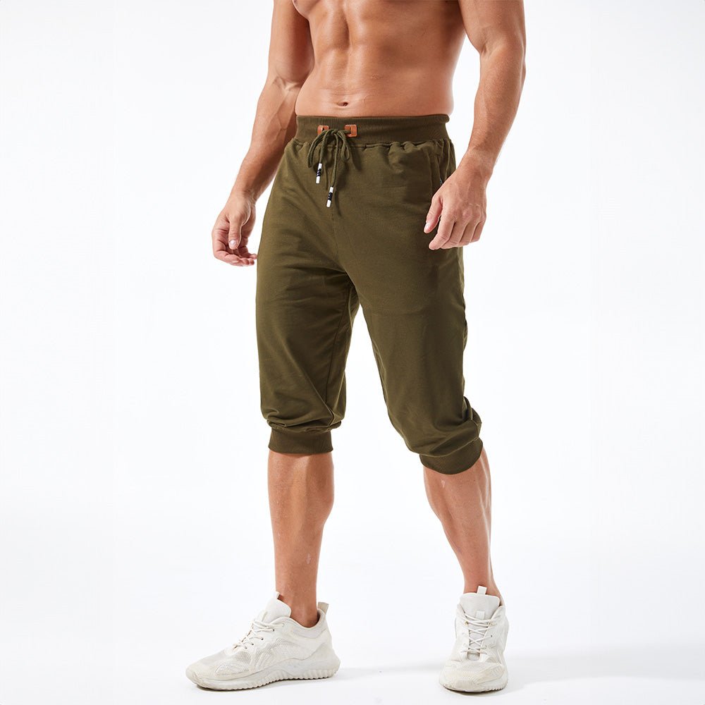 Men's 3/4 Capri Joggers with Pockets - MAGCOMSEN