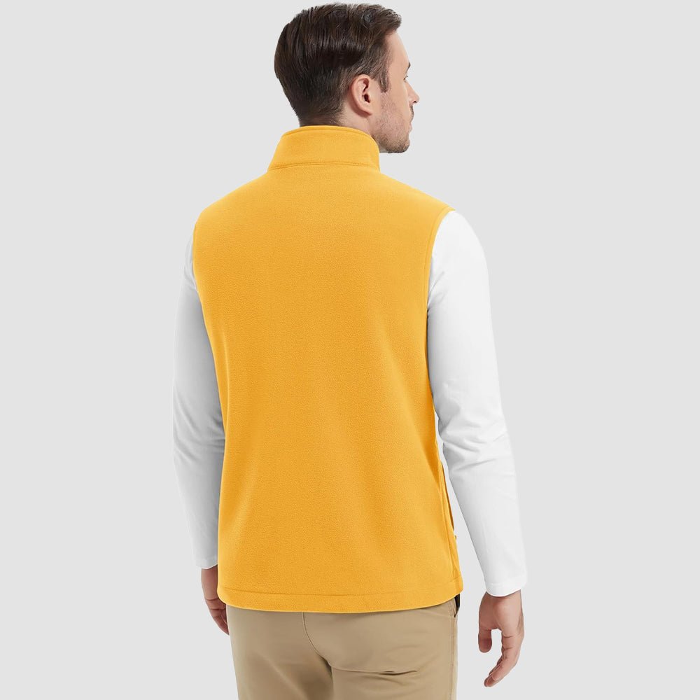 Ginger Men's Fleece Vest Lightweight Warm Winter Outerwear - MAGCOMSEN