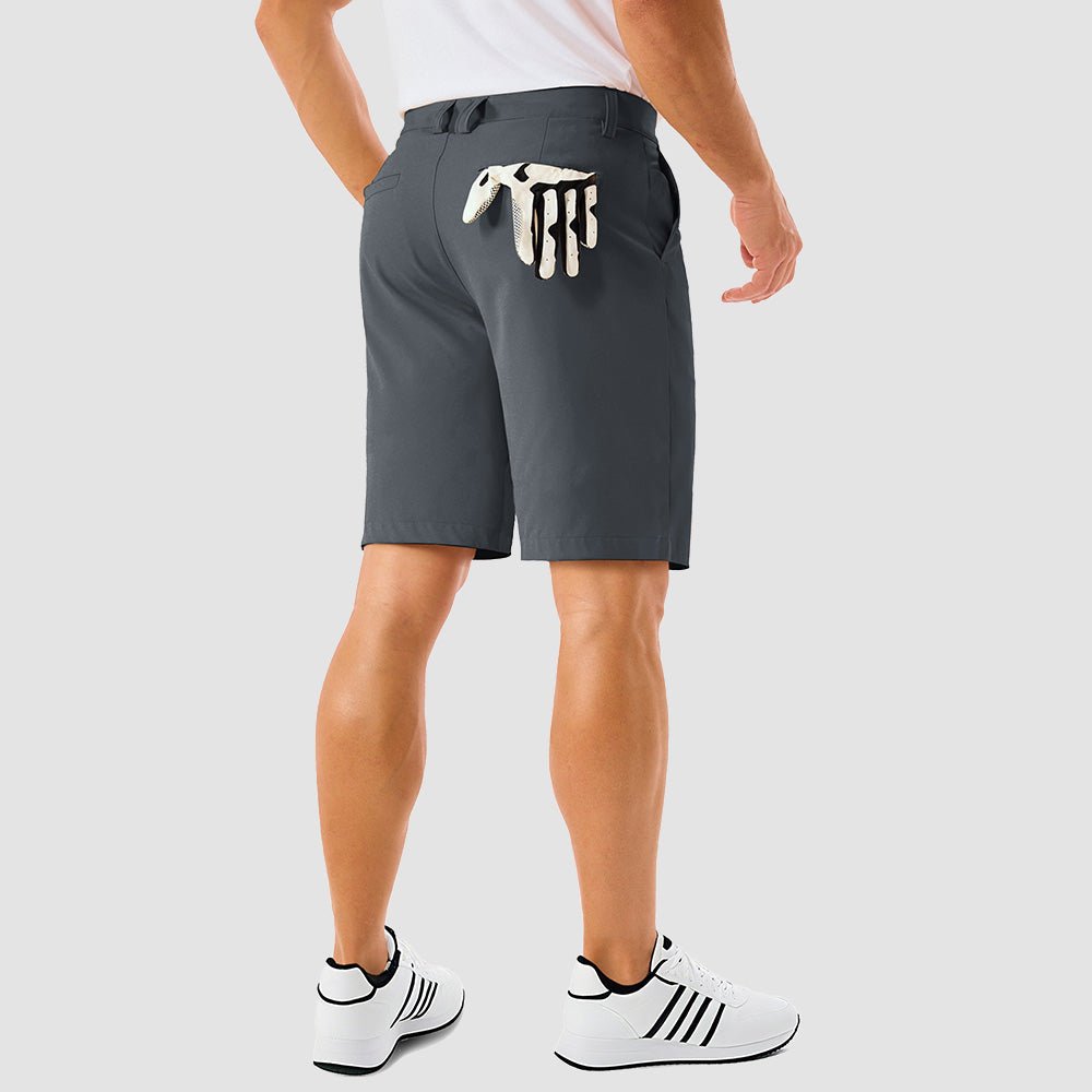 Deep Grey Men's Golf Shorts - Quick Dry Stretch Work Shorts with 6 Pockets - MAGCOMSEN